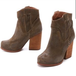 Jeffery Cambpell olive brown boots
